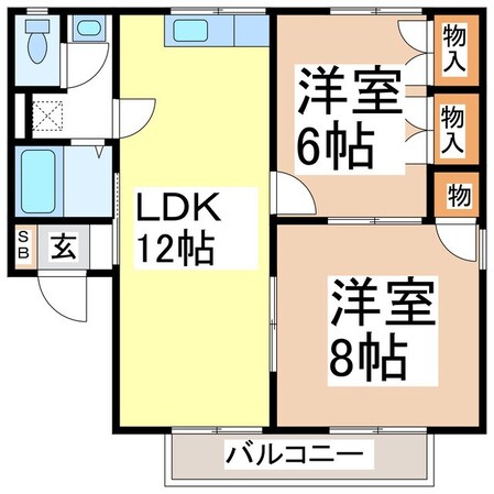 タウンＪＮＴＫ　Ｂ棟の物件間取画像